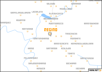 map of Regino