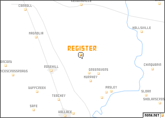 map of Register