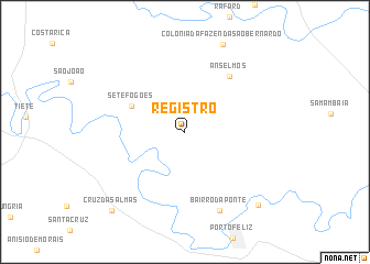 map of Registro