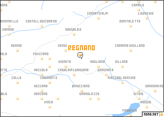 map of Regnano