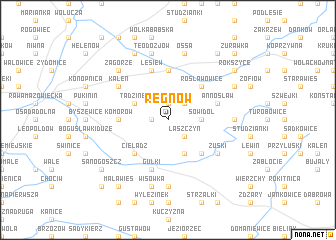 map of Regnów