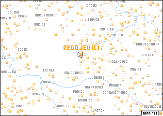 map of Regojevići