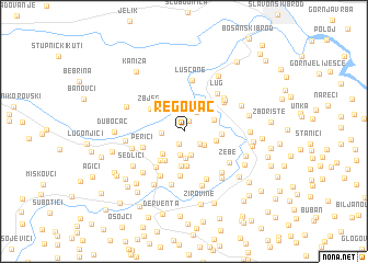 map of Regovac