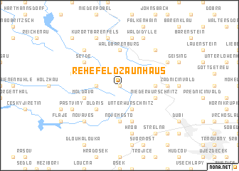 map of Rehefeld-Zaunhaus