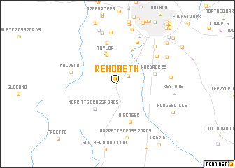 map of Rehobeth