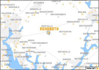 map of Rehoboth