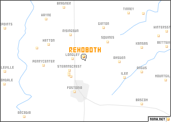 map of Rehoboth