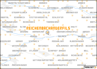 map of Reichenbach an der Fils