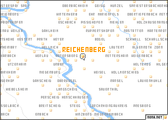 map of Reichenberg