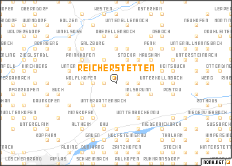 map of Reicherstetten