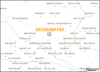 map of Reichshoffen