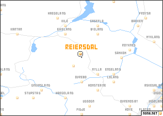 map of Reiersdal