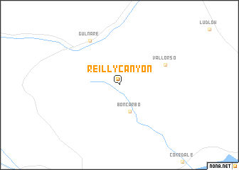 map of Reilly Canyon