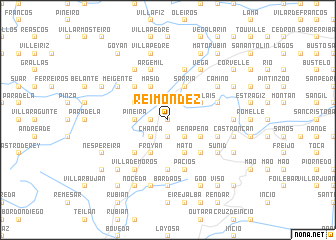 map of Reimóndez