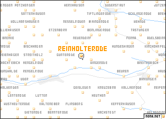 map of Reinholterode