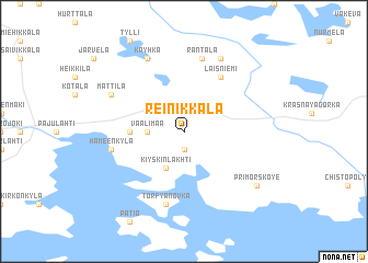 map of Reinikkala