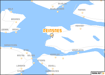 map of Reinsnes