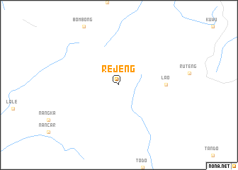 map of Rejeng