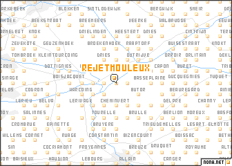 map of Rejet Mouleux