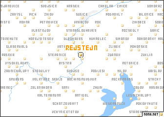 map of Rejštejn