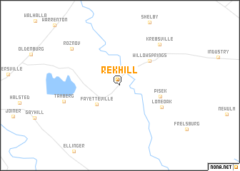 map of Rek Hill