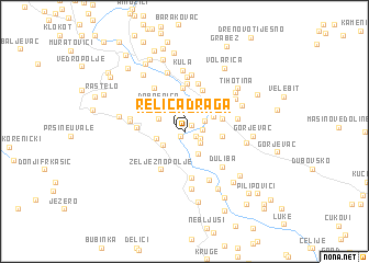 map of Relića Draga