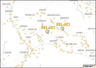 map of Reljići