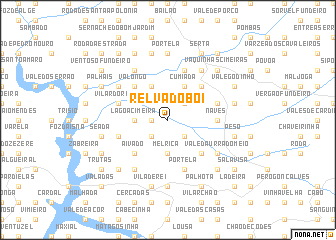 map of Relva do Boi