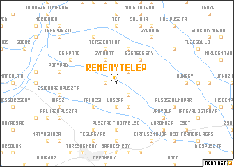 map of Reménytelep