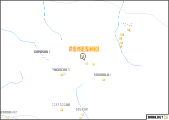 map of Remeshkī