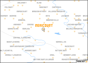 map of Remicourt