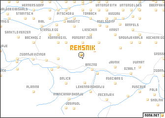 map of Remšnik