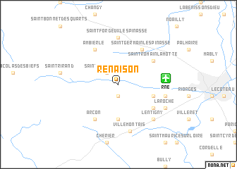 map of Renaison