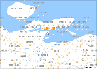 map of Renaud