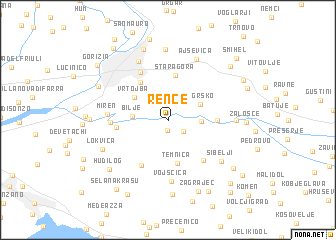 map of Renče