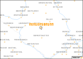 map of Rengersbrunn