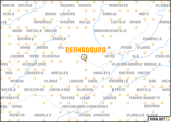 map of Renhadouro