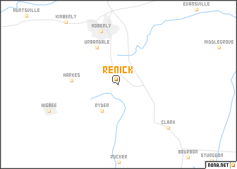 map of Renick