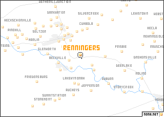 map of Renningers