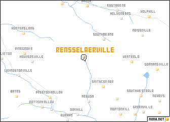 map of Rensselaerville