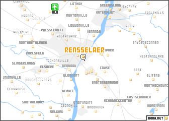 map of Rensselaer