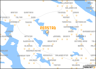 map of Renstad