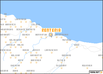 map of Rentería