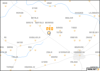 map of Réo