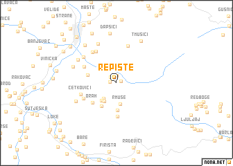 map of Repište