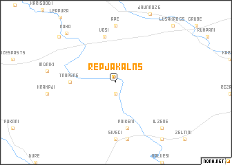 map of Repjakalns