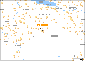 map of Repnik