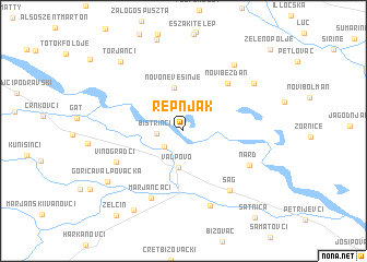 map of Repnjak