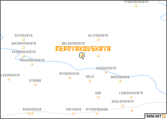 map of Repnyakovskaya