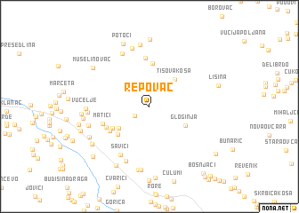 map of Repovac